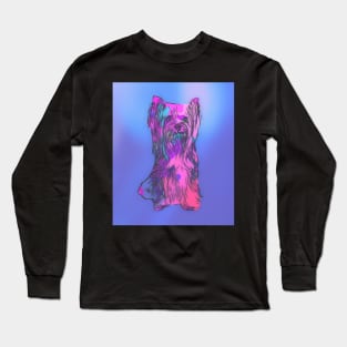 Yorkshire Terrier Pop Art Long Sleeve T-Shirt